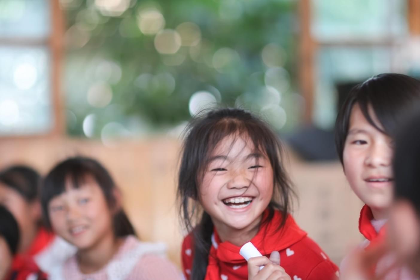 Photo of children in rural China